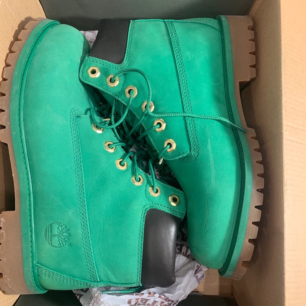 Timberland Exclusive Green Boots❄️